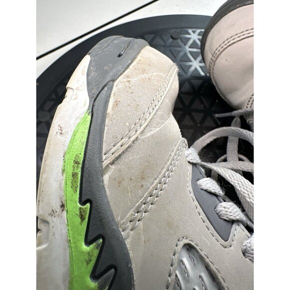 Air Jordan 5 Retro Youth Sneakers 1.5Y Green Bean Grey DQ3735-003 Reflective - Picture 6 of 10